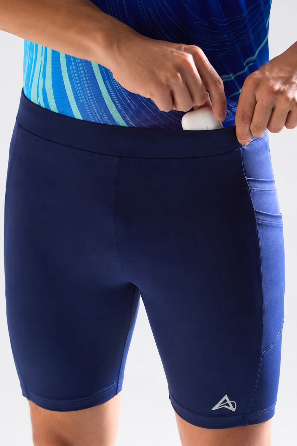 buy men 7 inch running half tights online #Color_Core Blue