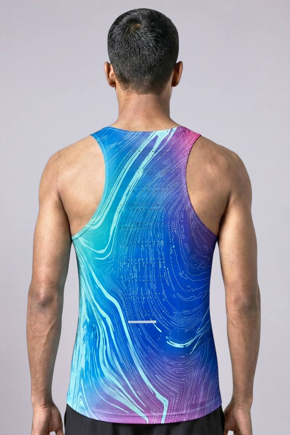 buy men running printed singlet online #Color_Stellar