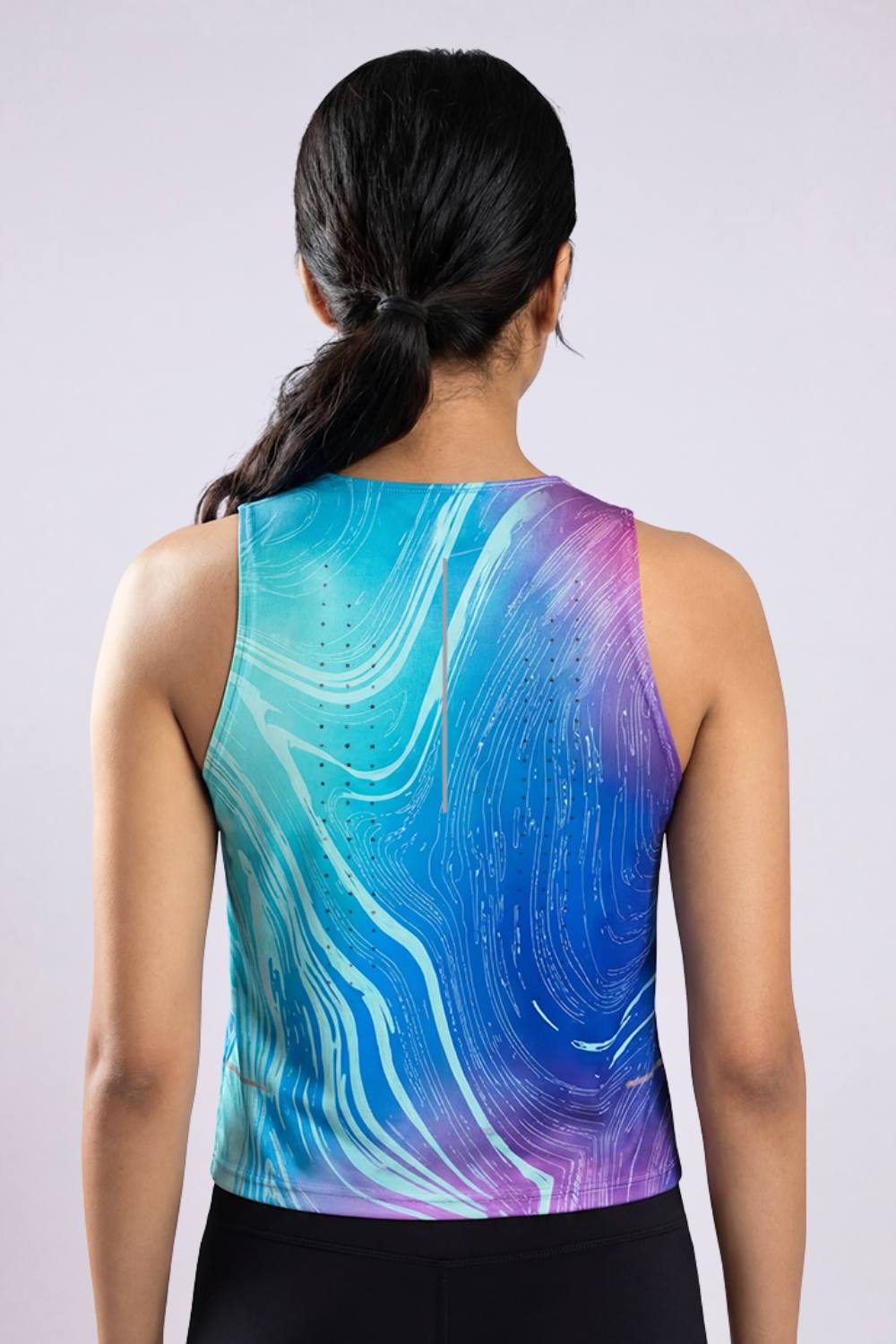buy women printed running singlet top online #Color_Stellar