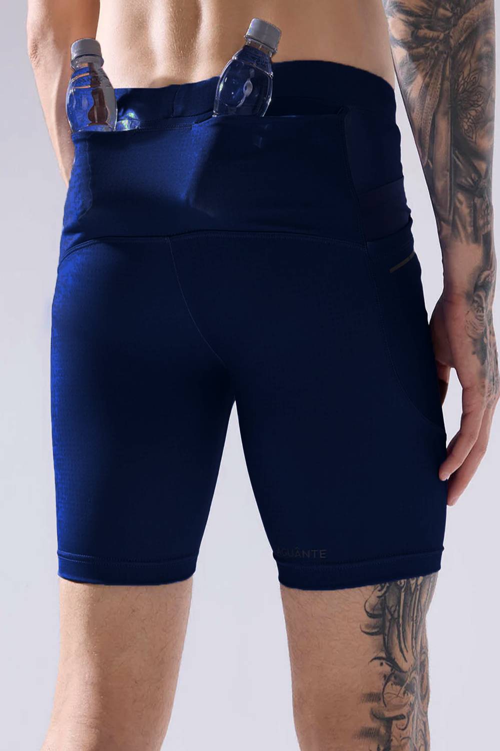 buy men 7 inch running half tights online #Color_Ink Blue