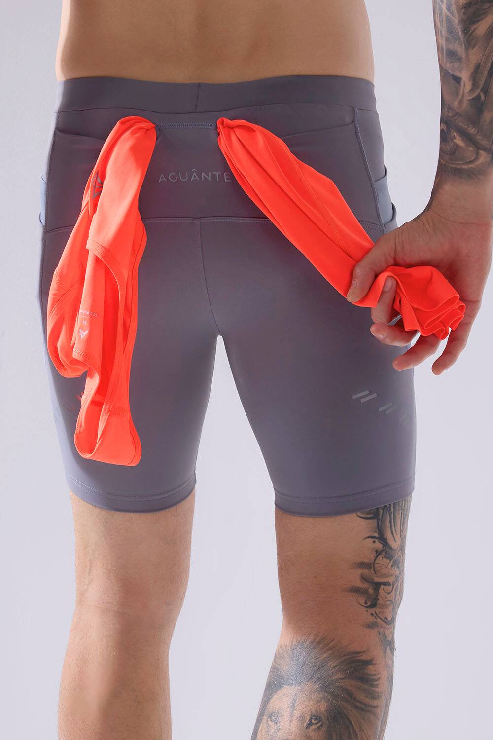 buy comfortable running half tights for long run online #Color_Smoked Pearl