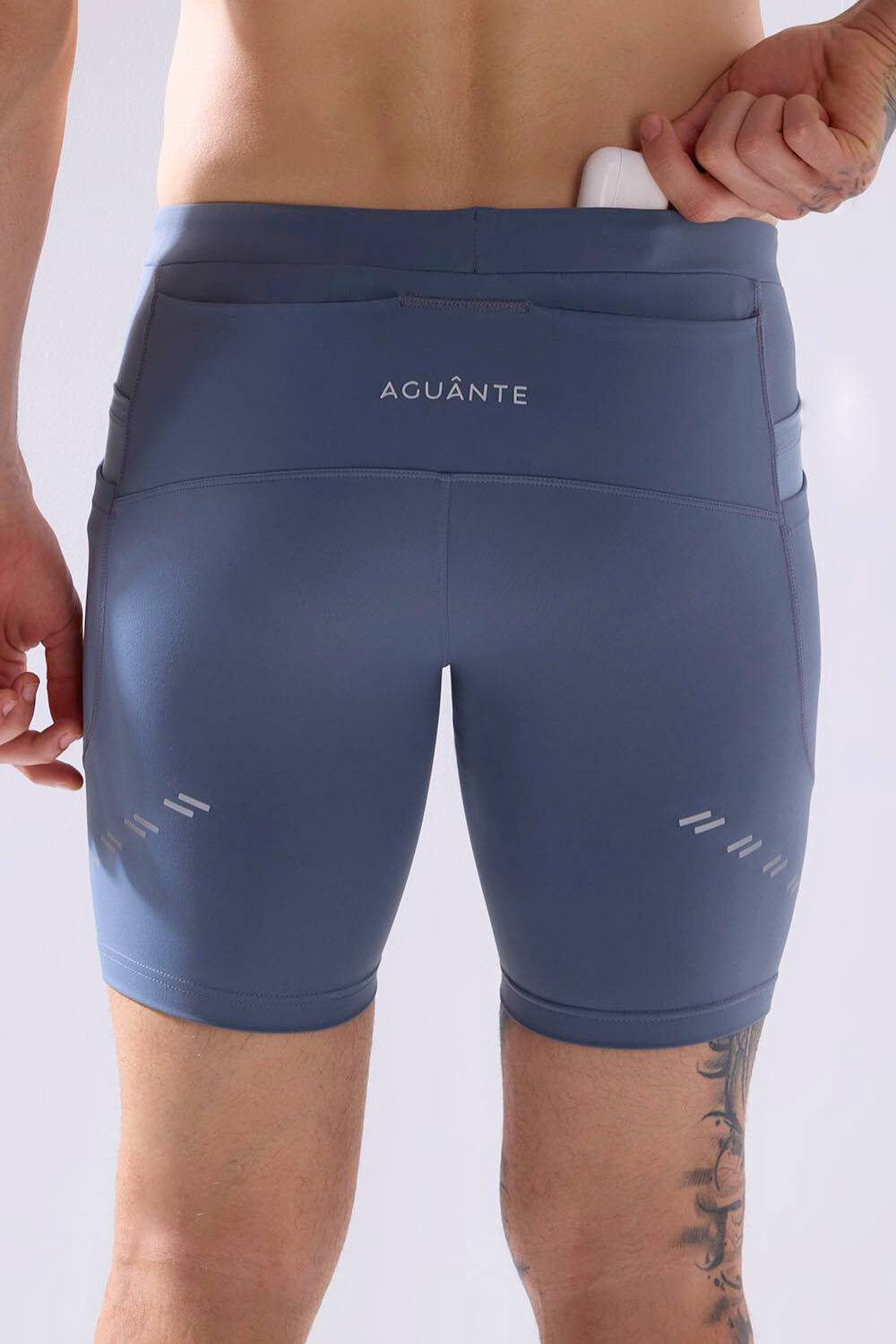 buy comfortable running half tights for long run online #Color_Stormy Weather