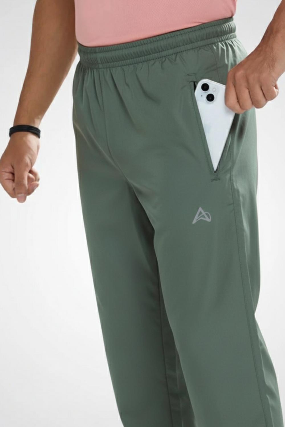buy men quality polyester track pant #Color_Dark Forest