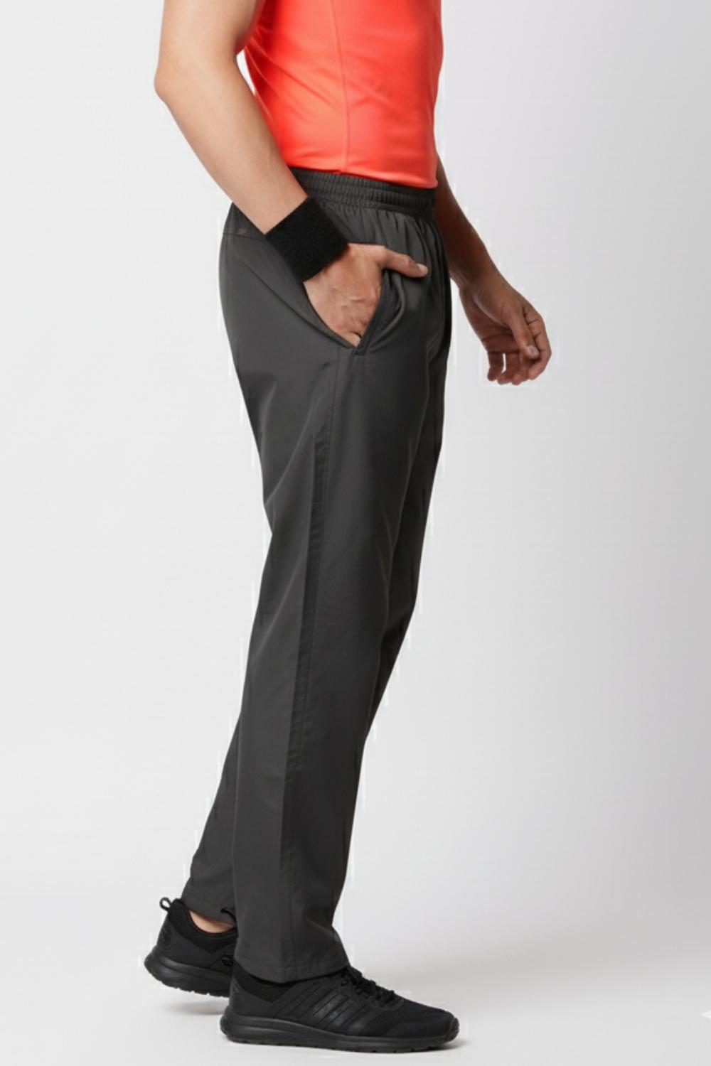buy men quality polyester track pant #Color_Black