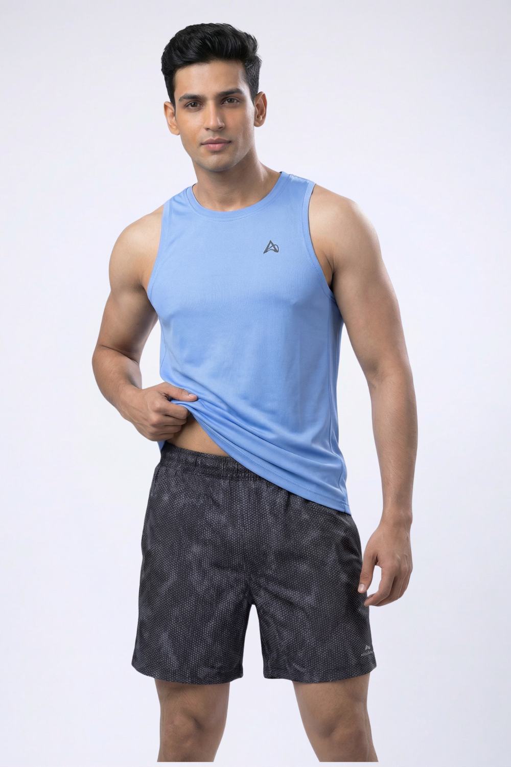 buy men 5 inch running shorts with inner lining #Color_Black Pr