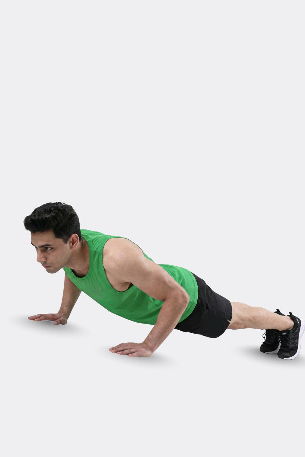 green colour race singlet for men #Color_Jelly Bean