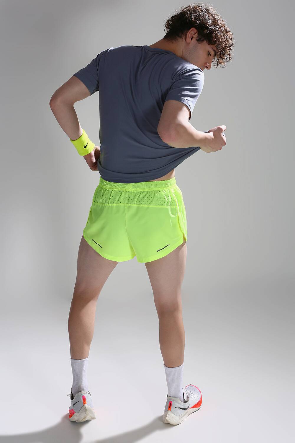 buy breathable lightweight polyester t-shirt for men #Color_Lime Stone