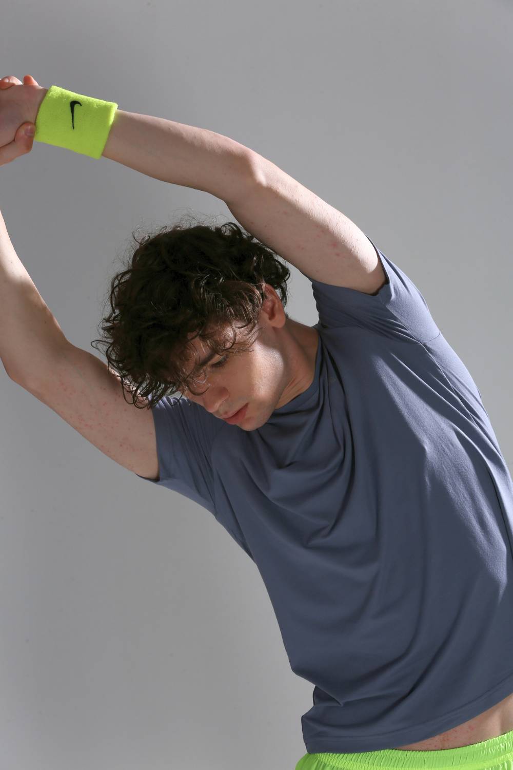 buy breathable lightweight polyester t-shirt for men #Color_Lime Stone