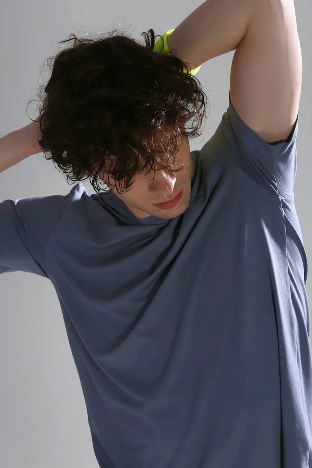 buy breathable lightweight polyester t-shirt for men #Color_Lime Stone