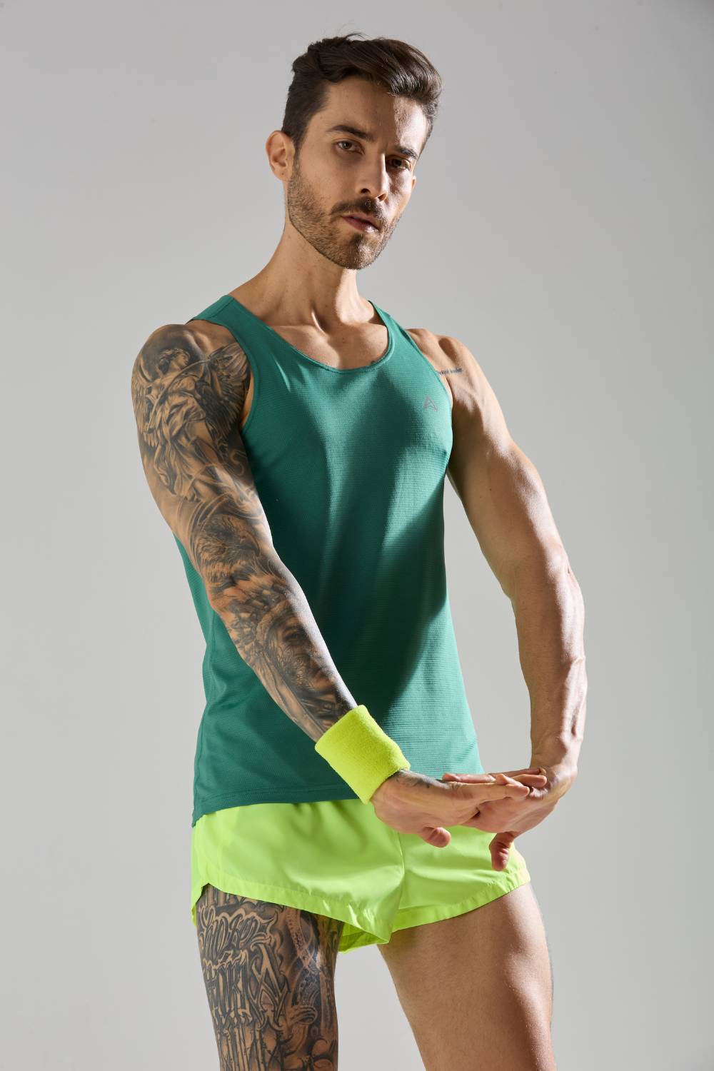 buy long run and workout vest or singlet online India #Color_Fir