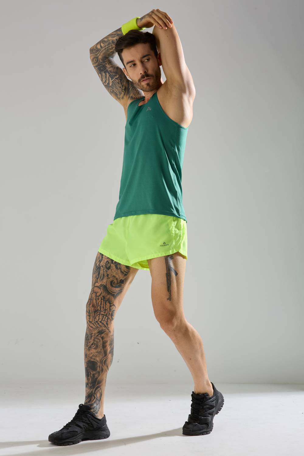 buy long run and workout vest or singlet online India #Color_Fir