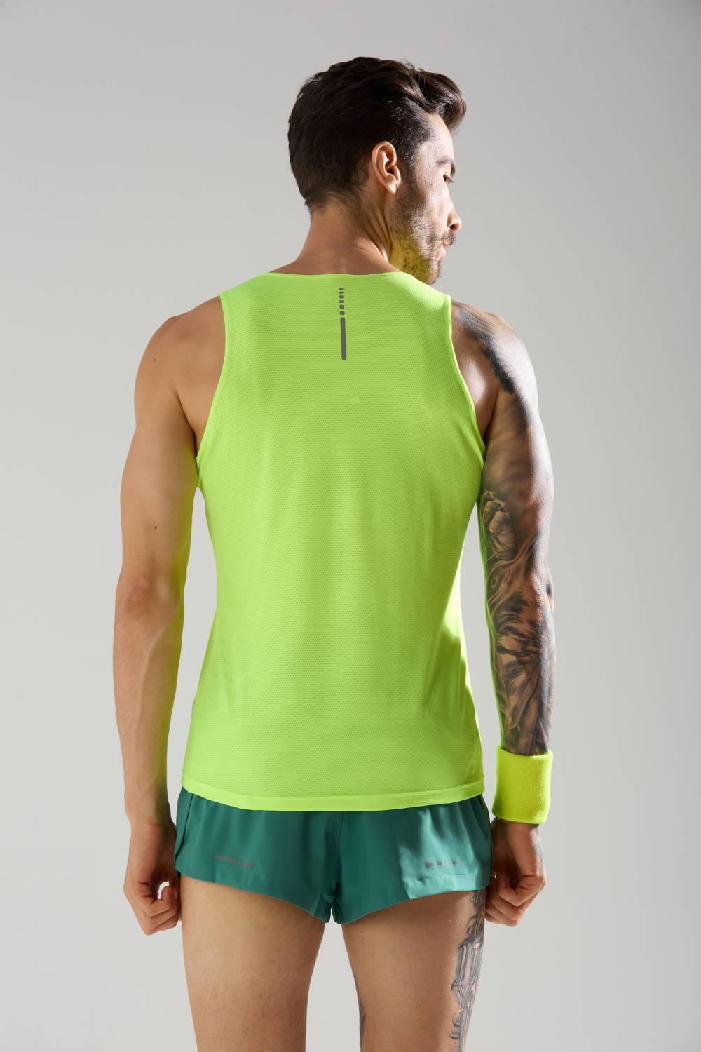 buy long run and workout vest or singlet online India #Color_Neon Yellow