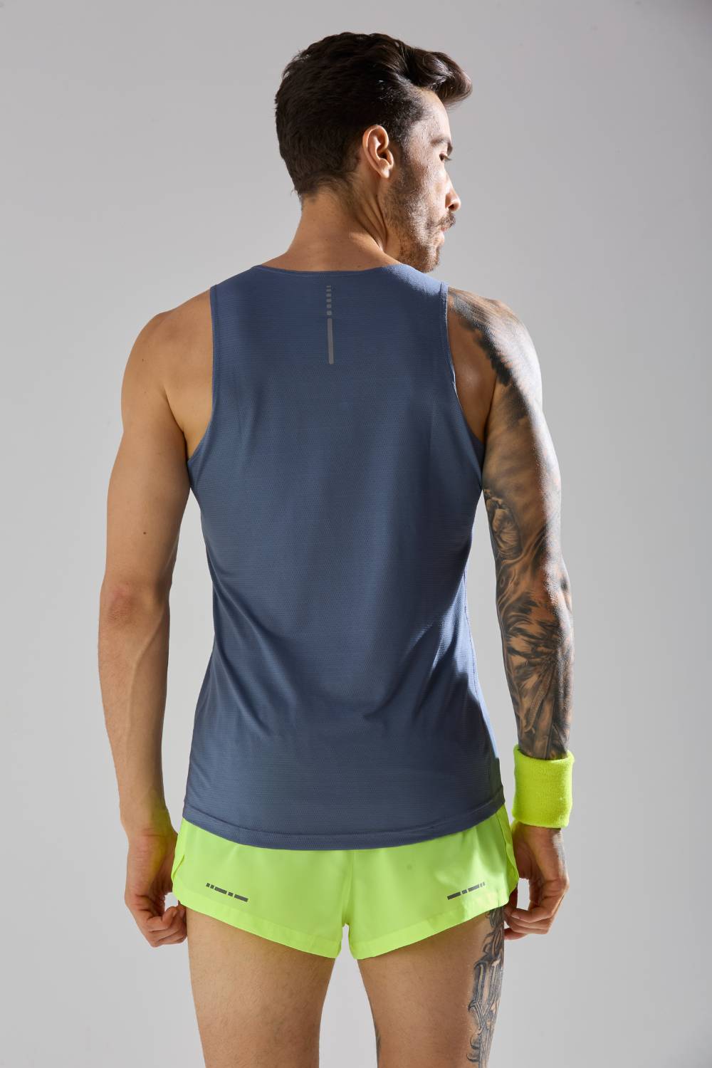 buy long run and workout vest or singlet online India #Color_Raw Steel