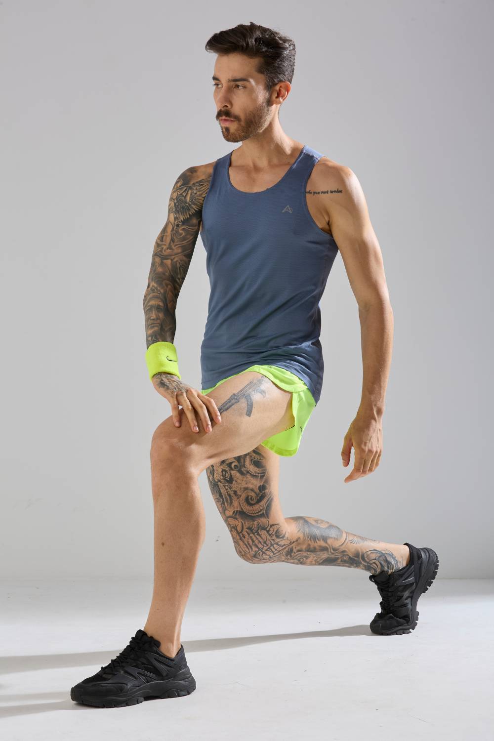 buy long run and workout vest or singlet online India #Color_Raw Steel