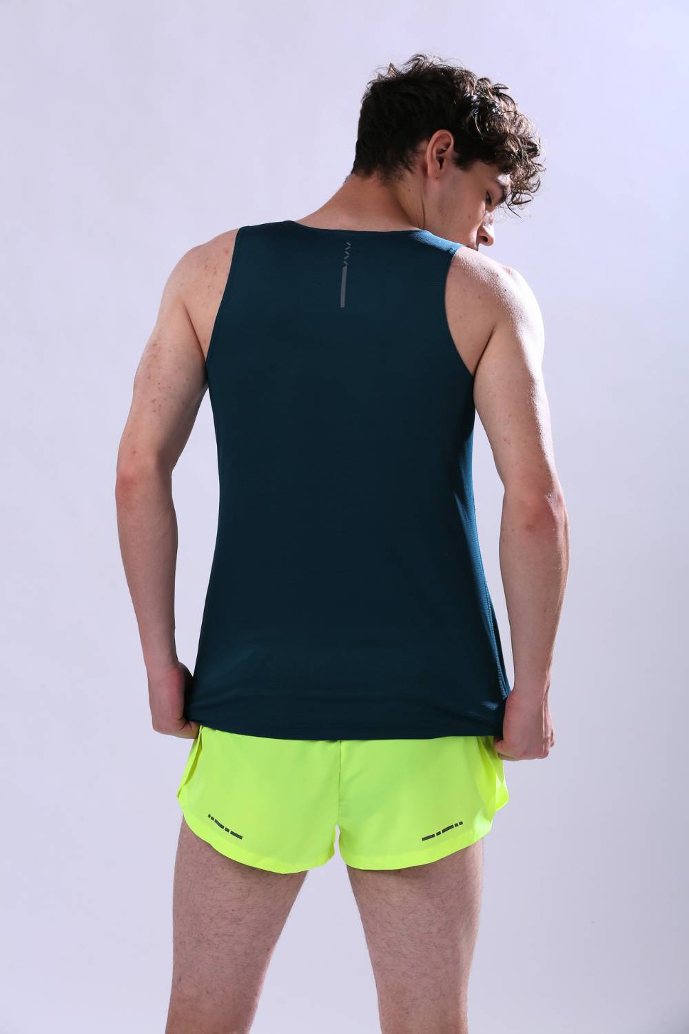 buy long run and workout vest or singlet online India #Color_Sea Green