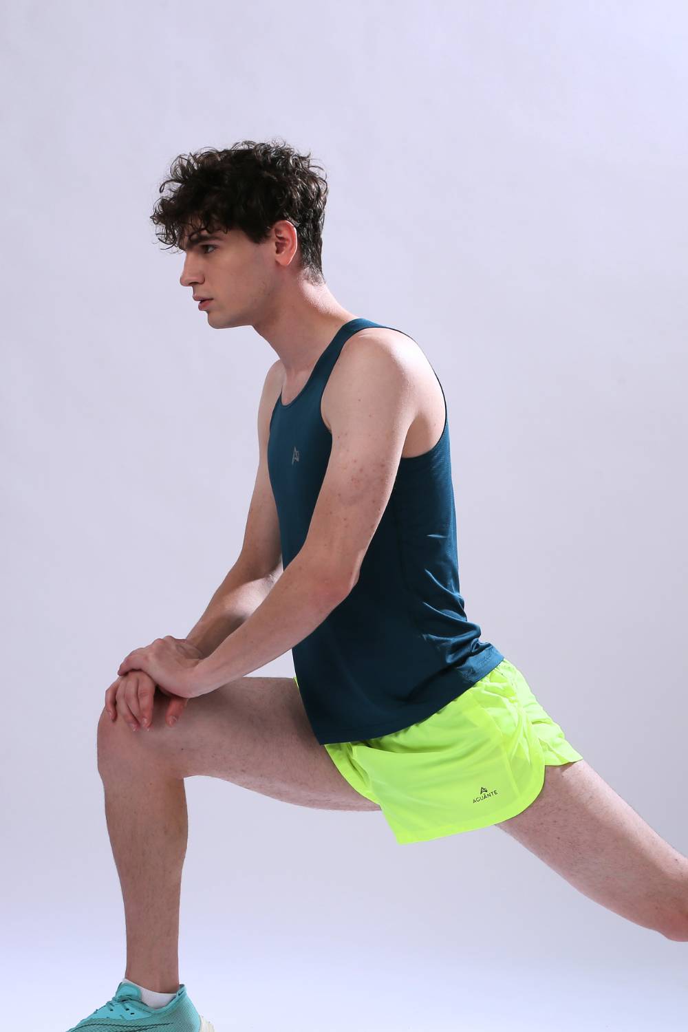 buy long run and workout vest or singlet online India #Color_Sea Green