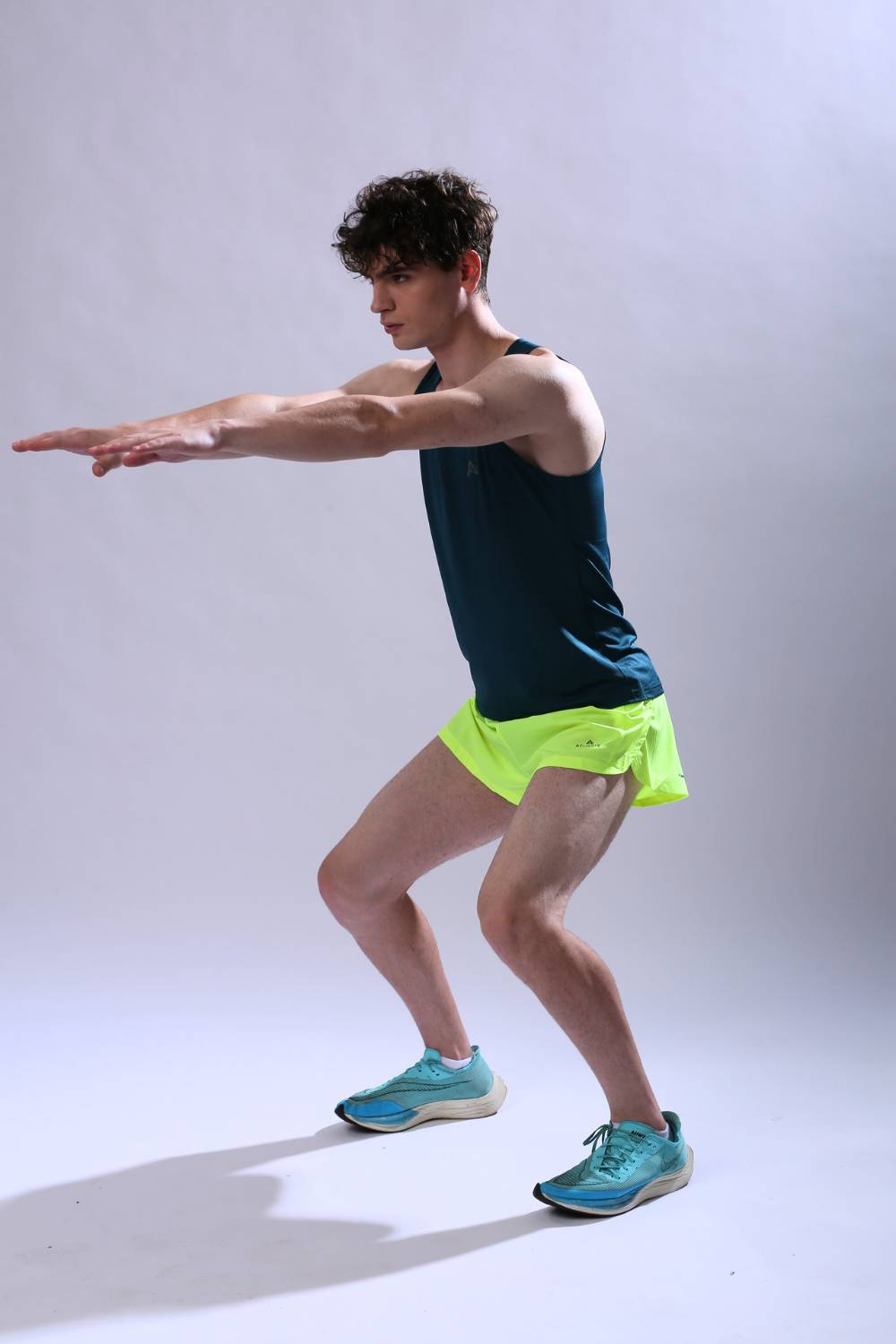 buy long run and workout vest or singlet online India #Color_Sea Green