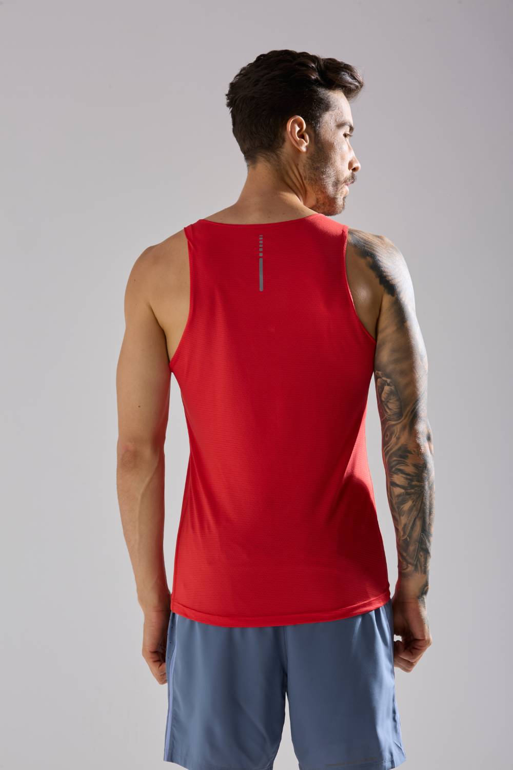 buy long run and workout vest or singlet online India #Color_Spicy Red