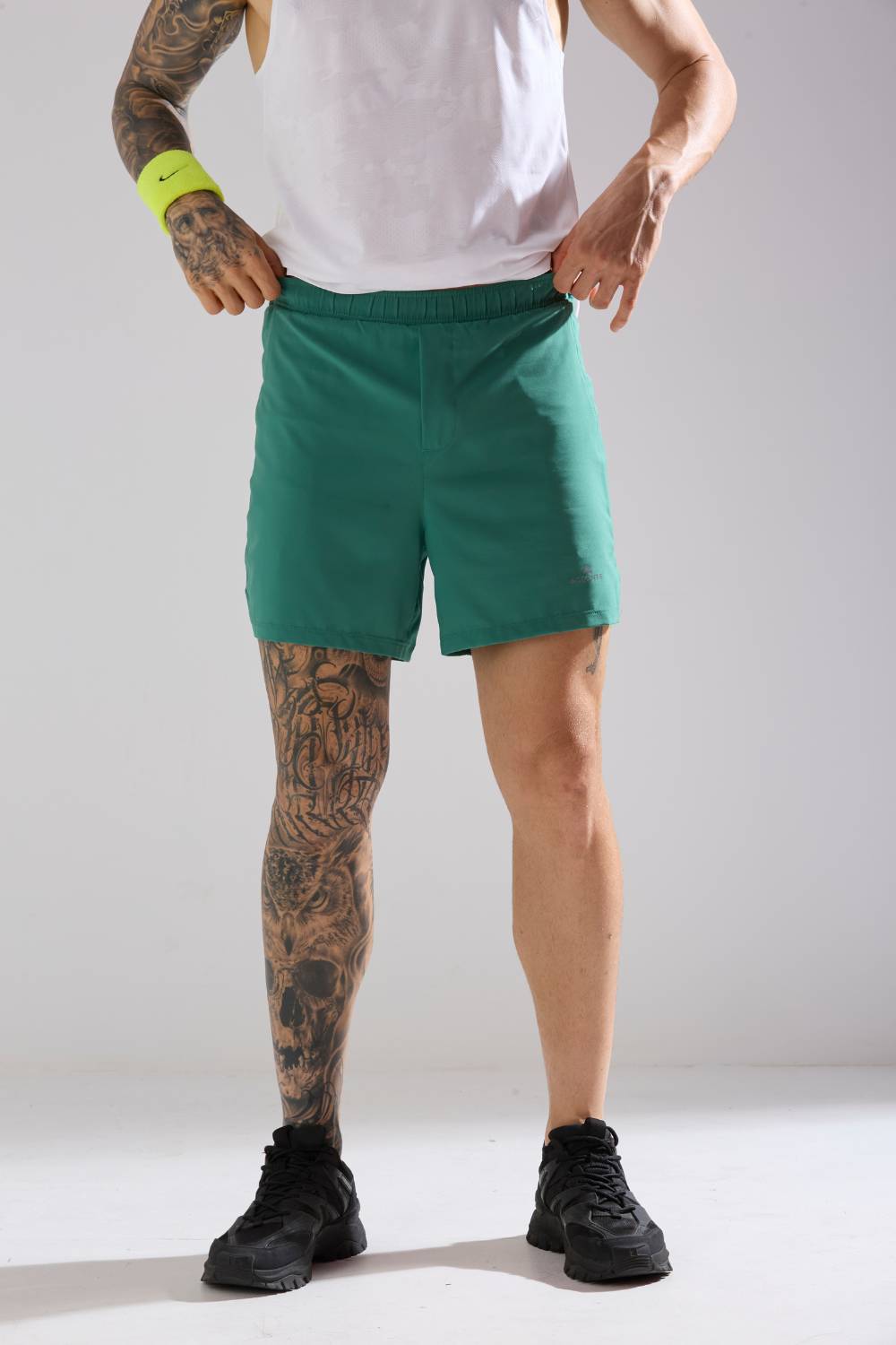 buy men 5 inch running shorts with inner lining #Color_FIR
