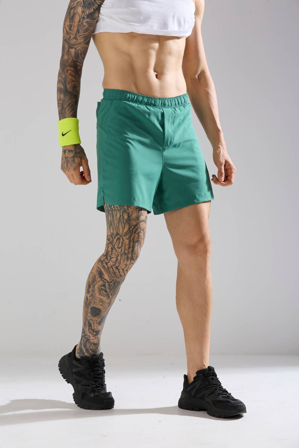 buy men 5 inch running shorts with inner lining #Color_FIR