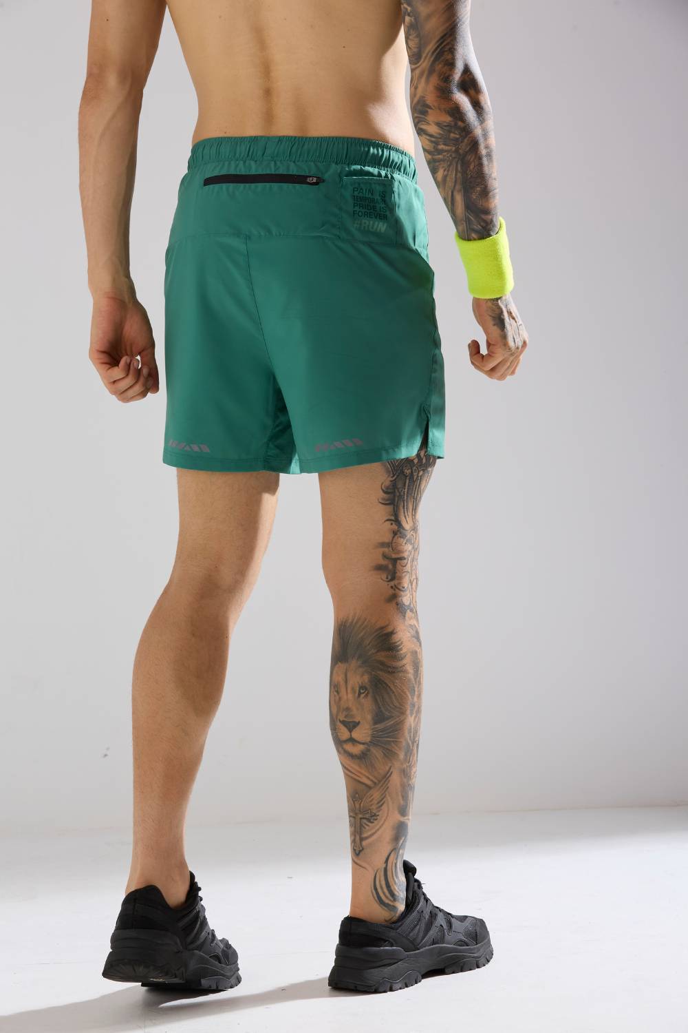 buy men 5 inch running shorts with inner lining #Color_FIR
