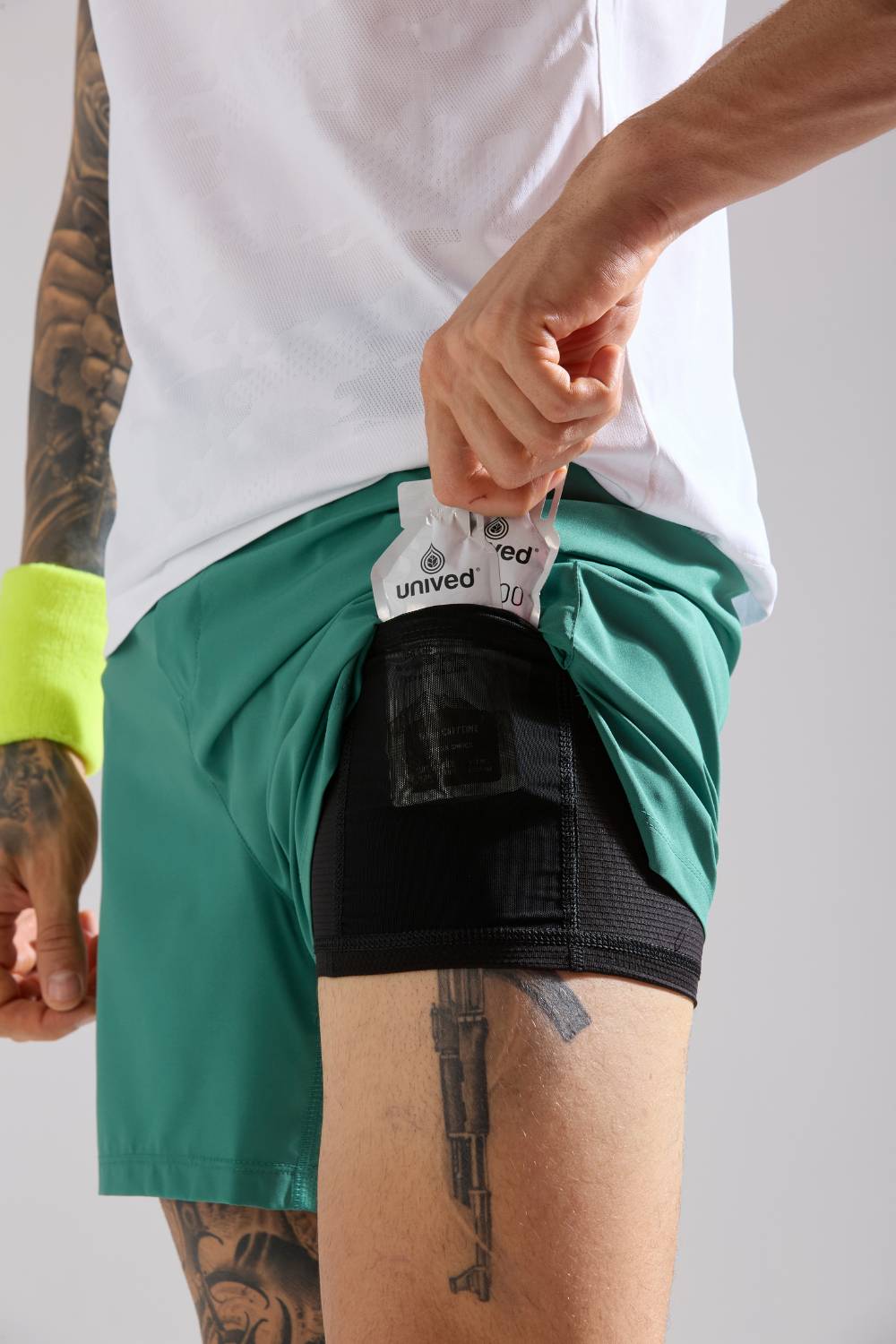 buy men 5 inch running shorts with inner lining #Color_FIR