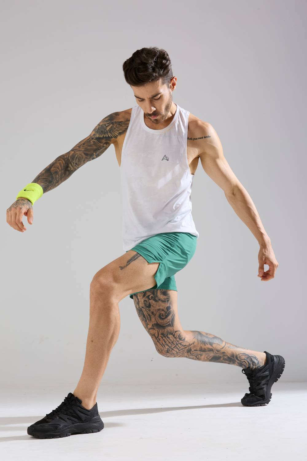 buy men 5 inch running shorts with inner lining #Color_FIR