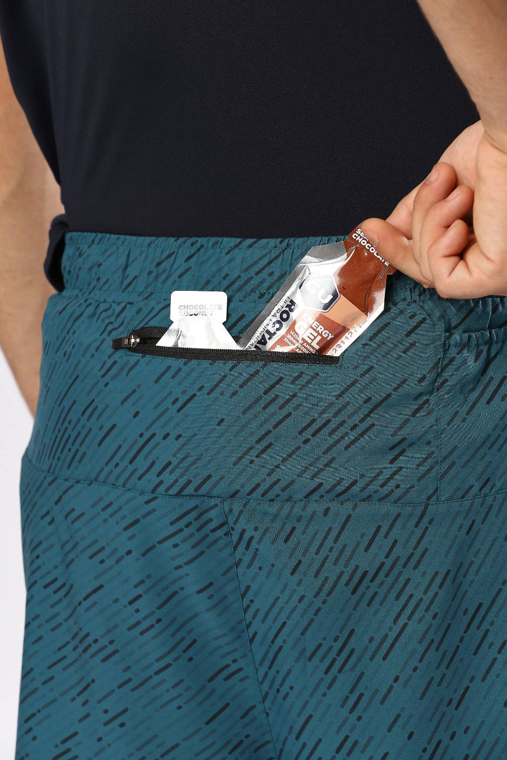 buy men 5 inch running shorts with inner lining #Color_Sea Green