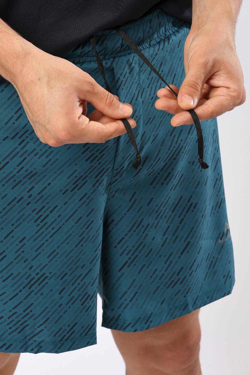 buy men 5 inch running shorts with inner lining #Color_Sea Green