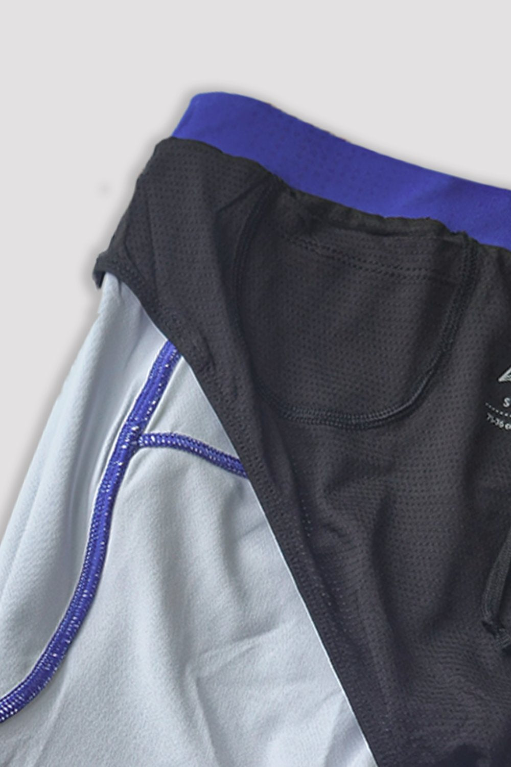 buy men 7 inch running half tights online #Color_Cosmic Blue Pr