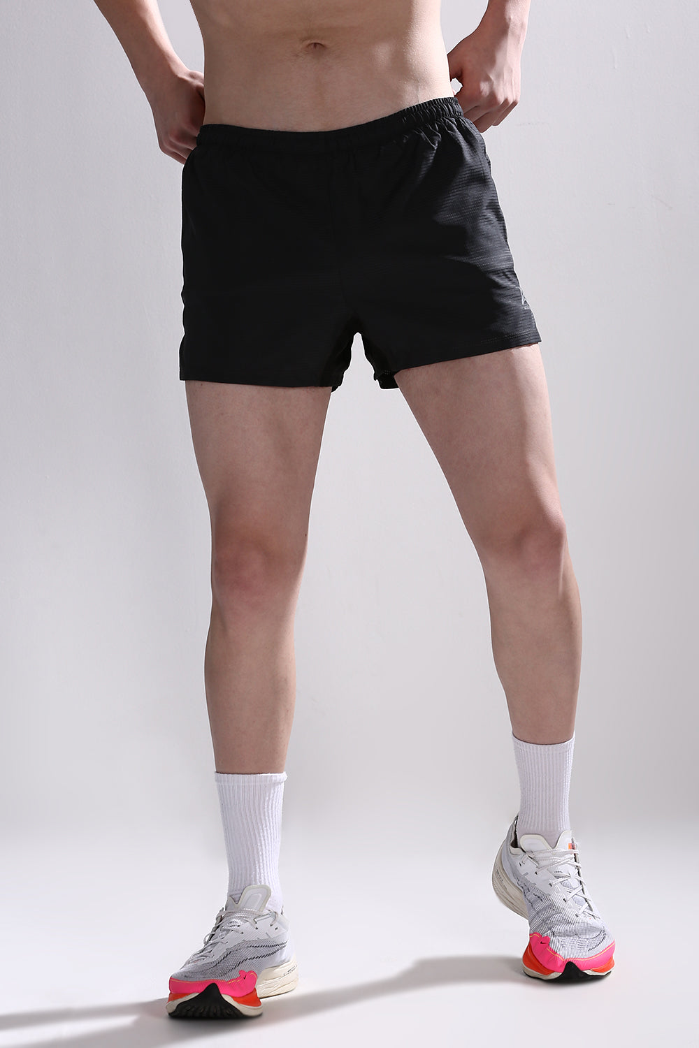 buy men running shorts 3.5 inches with inner lining #Color_Coal