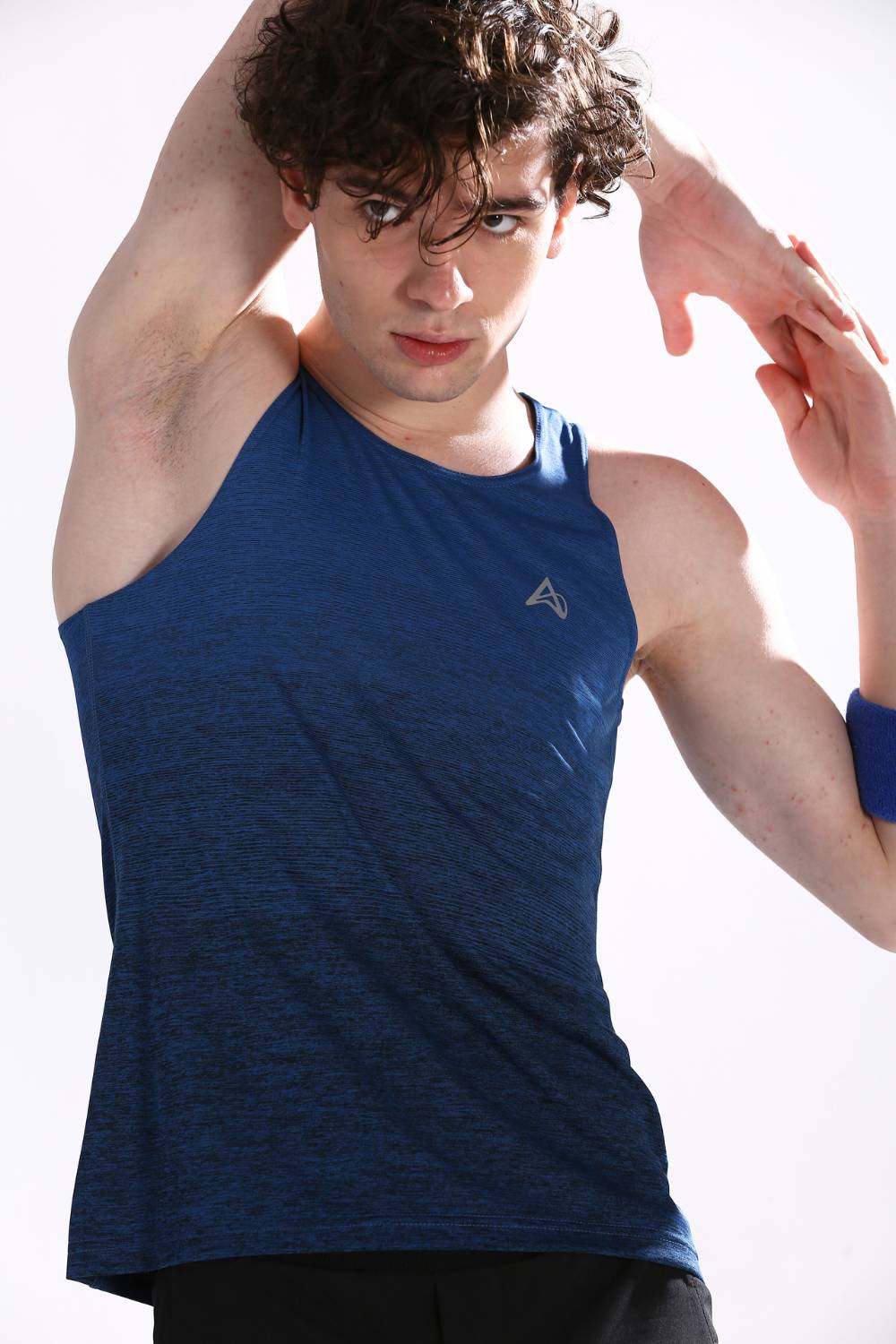 buy performance marathon runners singlet online #Color_Space Blue