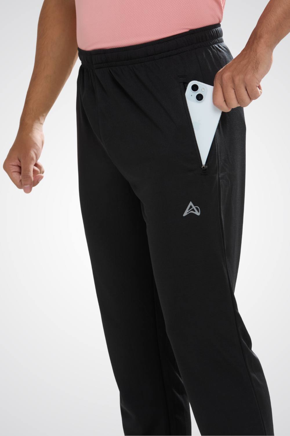 men light weight mesh track pant graphite colour #Color_Black