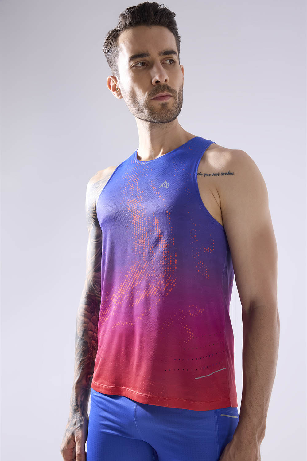 buy men running printed singlet online #Color_Twilight Pr