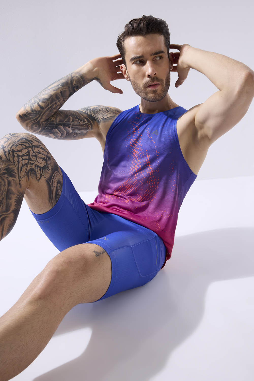 buy men running printed singlet online #Color_Twilight Pr