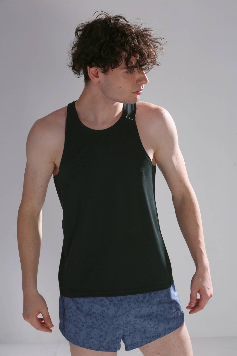 buy men running singlet online #Color_Olive