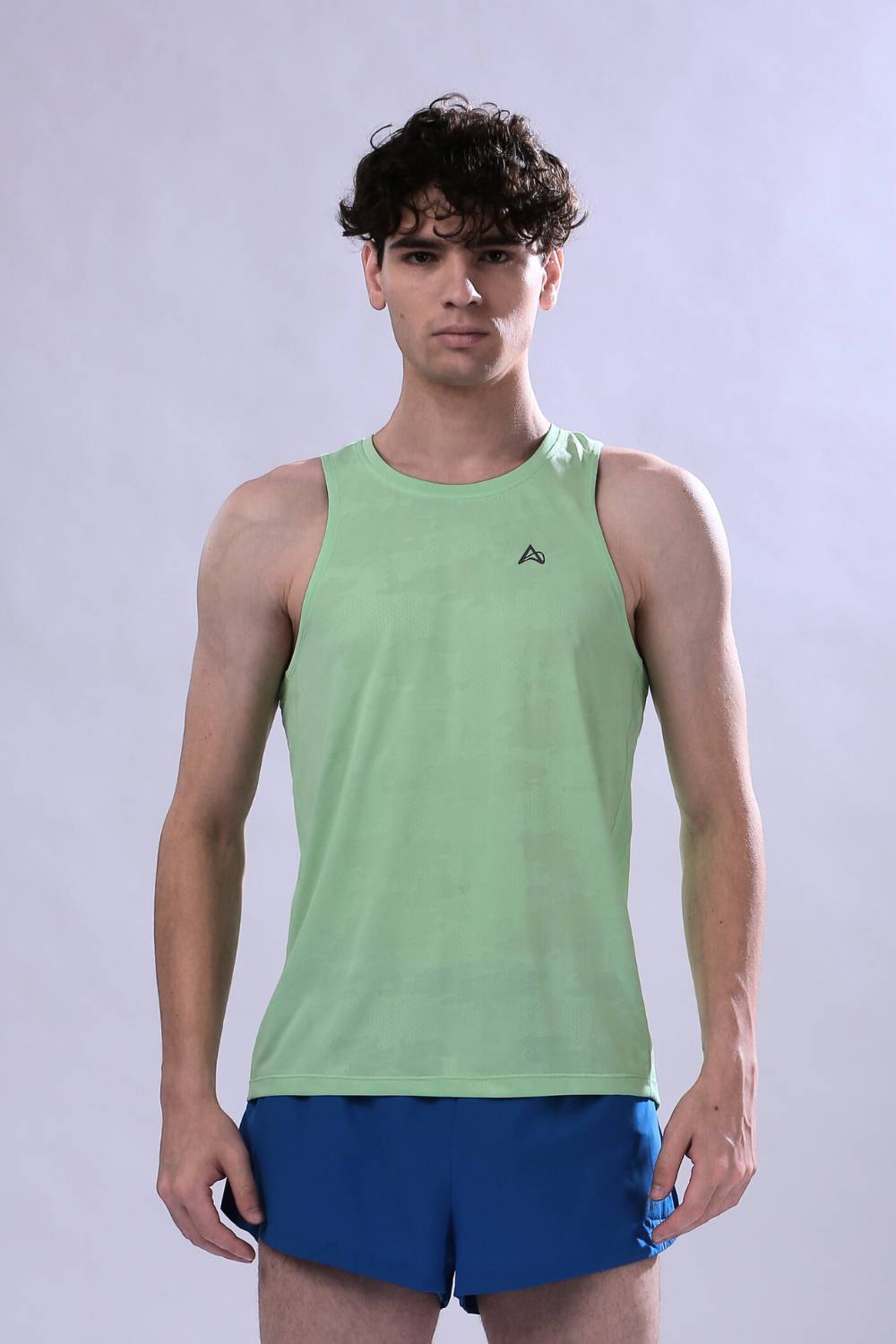 men running vest #Color_Summer Green