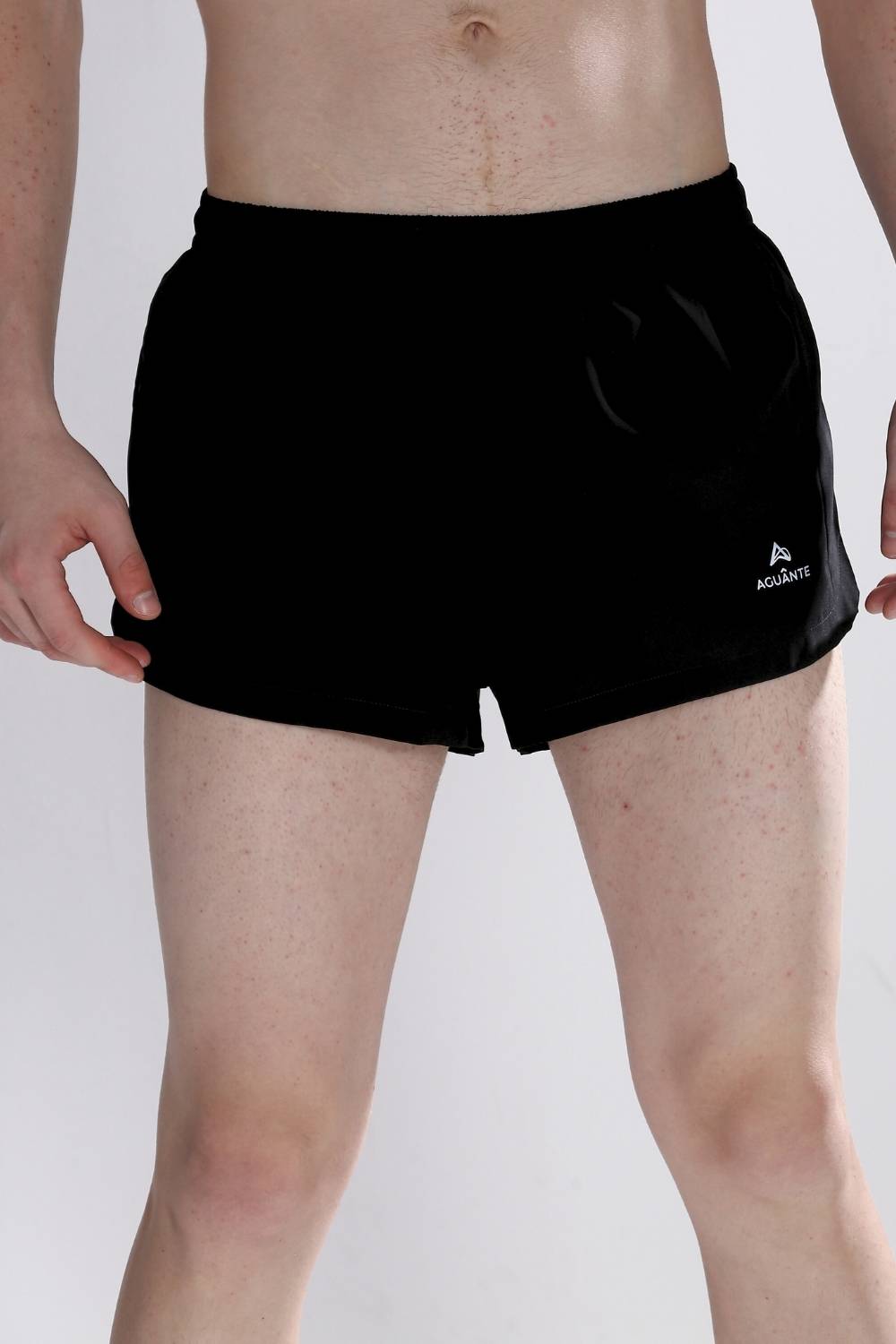 men’s 2-inch split running shorts #Color_Black