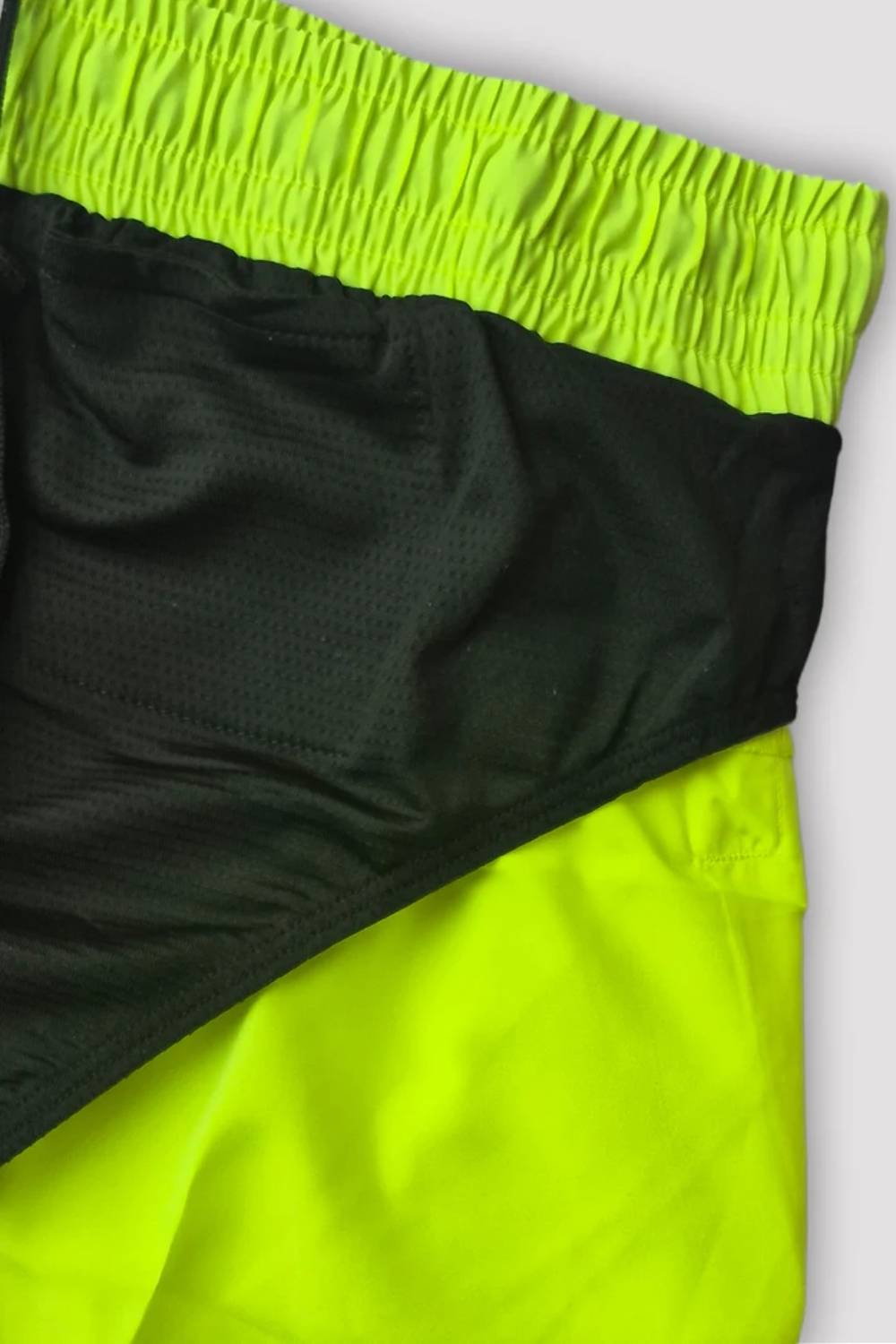 men's workout shorts with pockets #Color_Neon Yellow