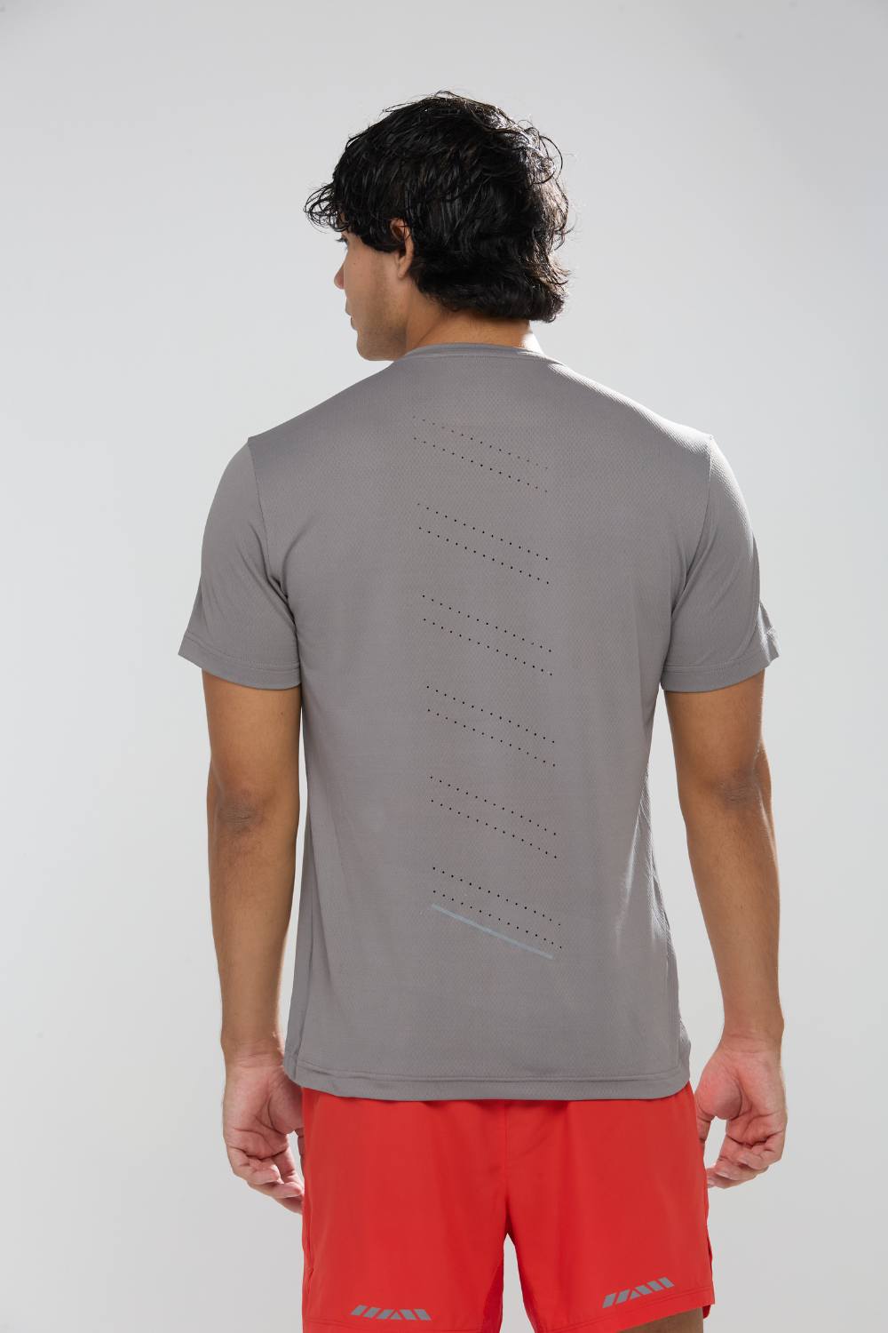 buy gym workout stretchable t-shirts for men #Color_Grey