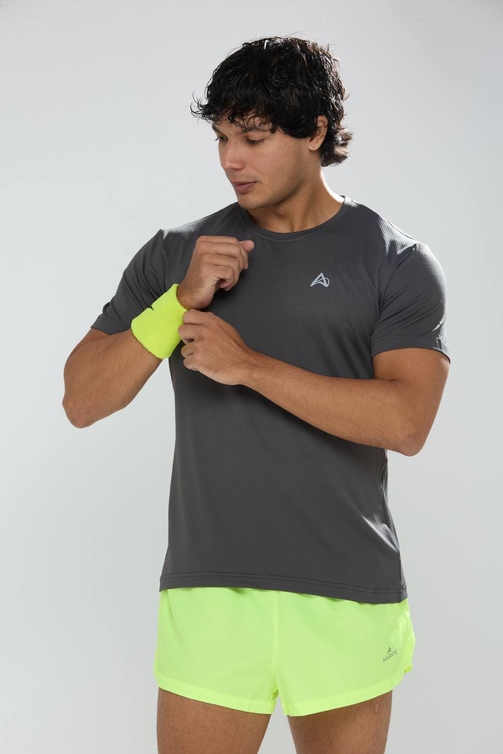 buy gym workout stretchable t-shirts for men #Color_Gunmetal