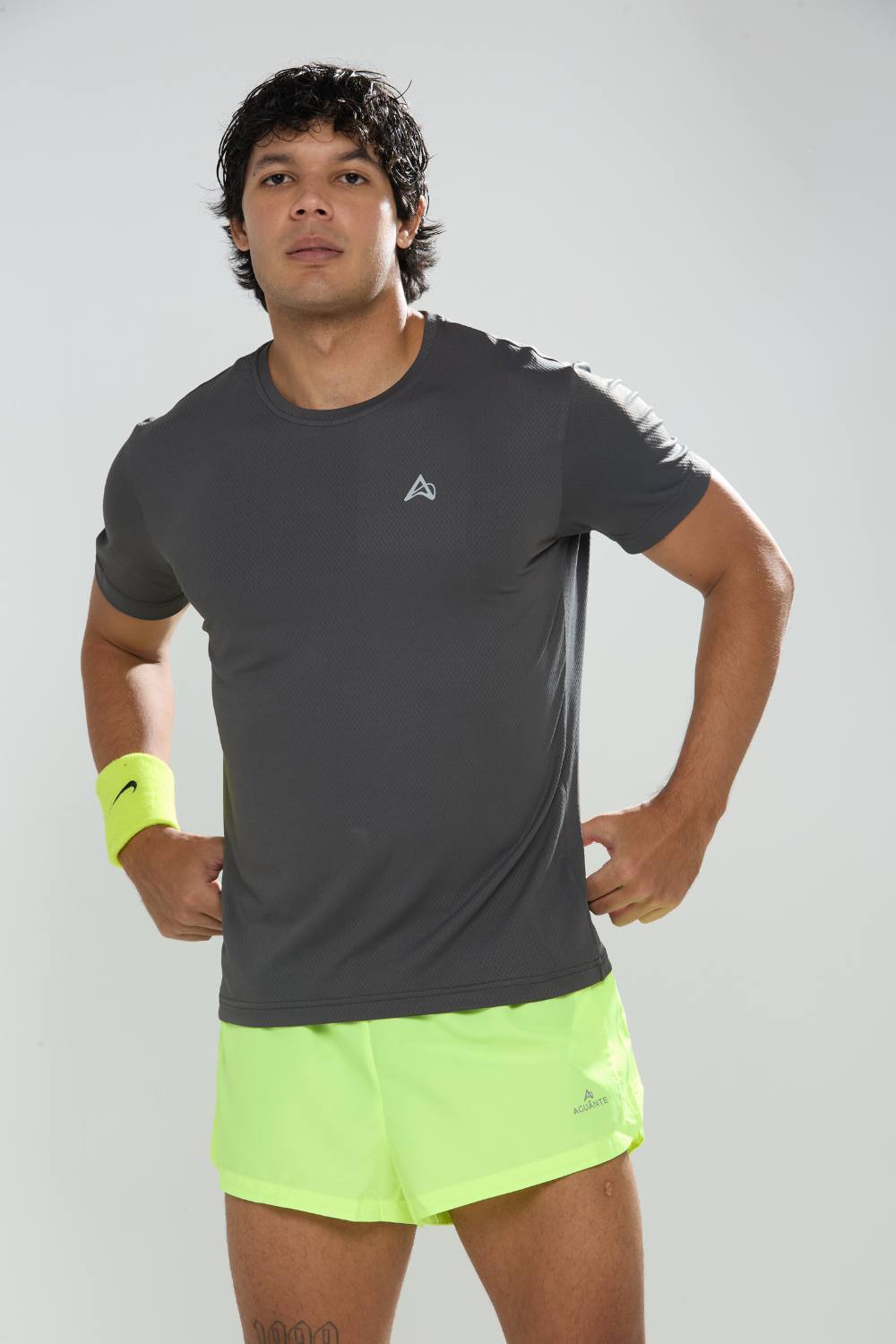 buy gym workout stretchable t-shirts for men #Color_Gunmetal