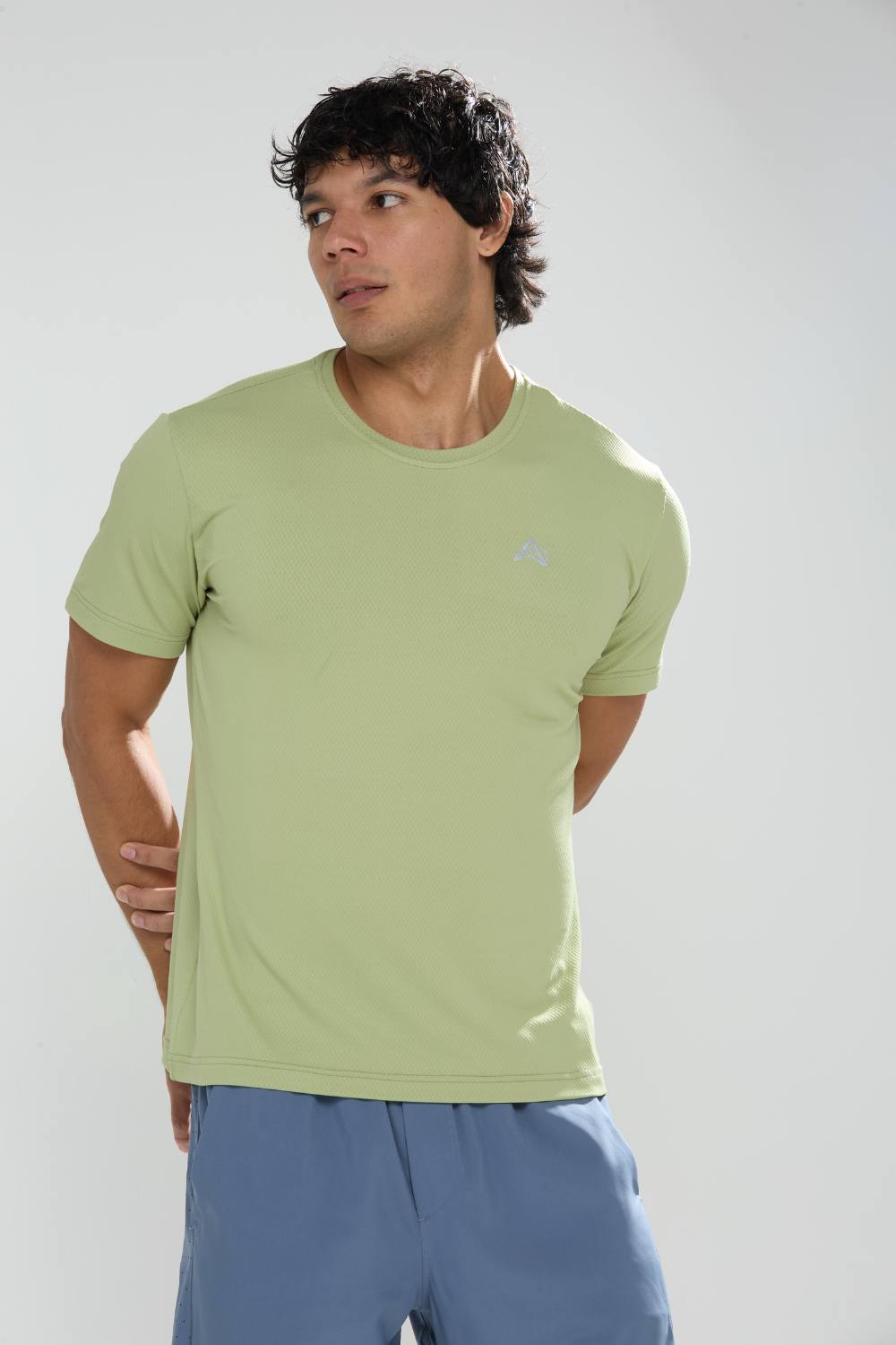 buy gym workout stretchable t-shirts for men #Color_Pista