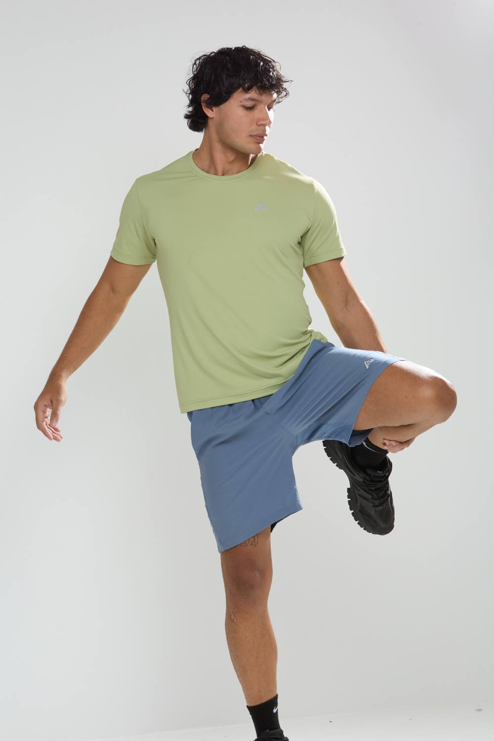 buy gym workout stretchable t-shirts for men #Color_Pista