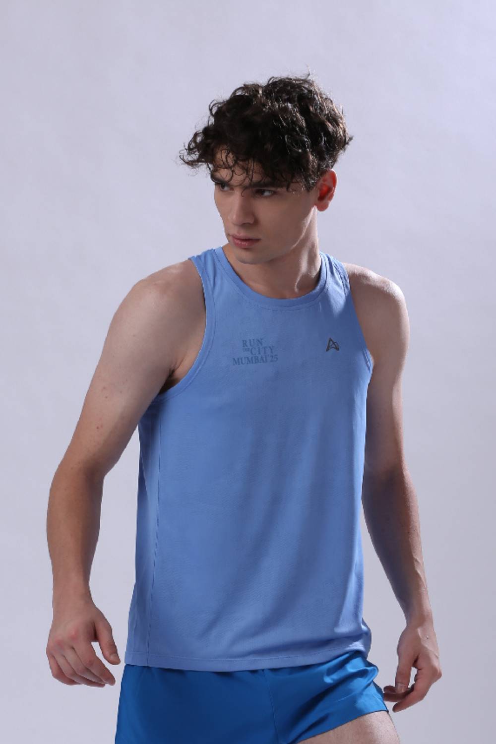 race singlet for men #Color_Airy Blue Pr