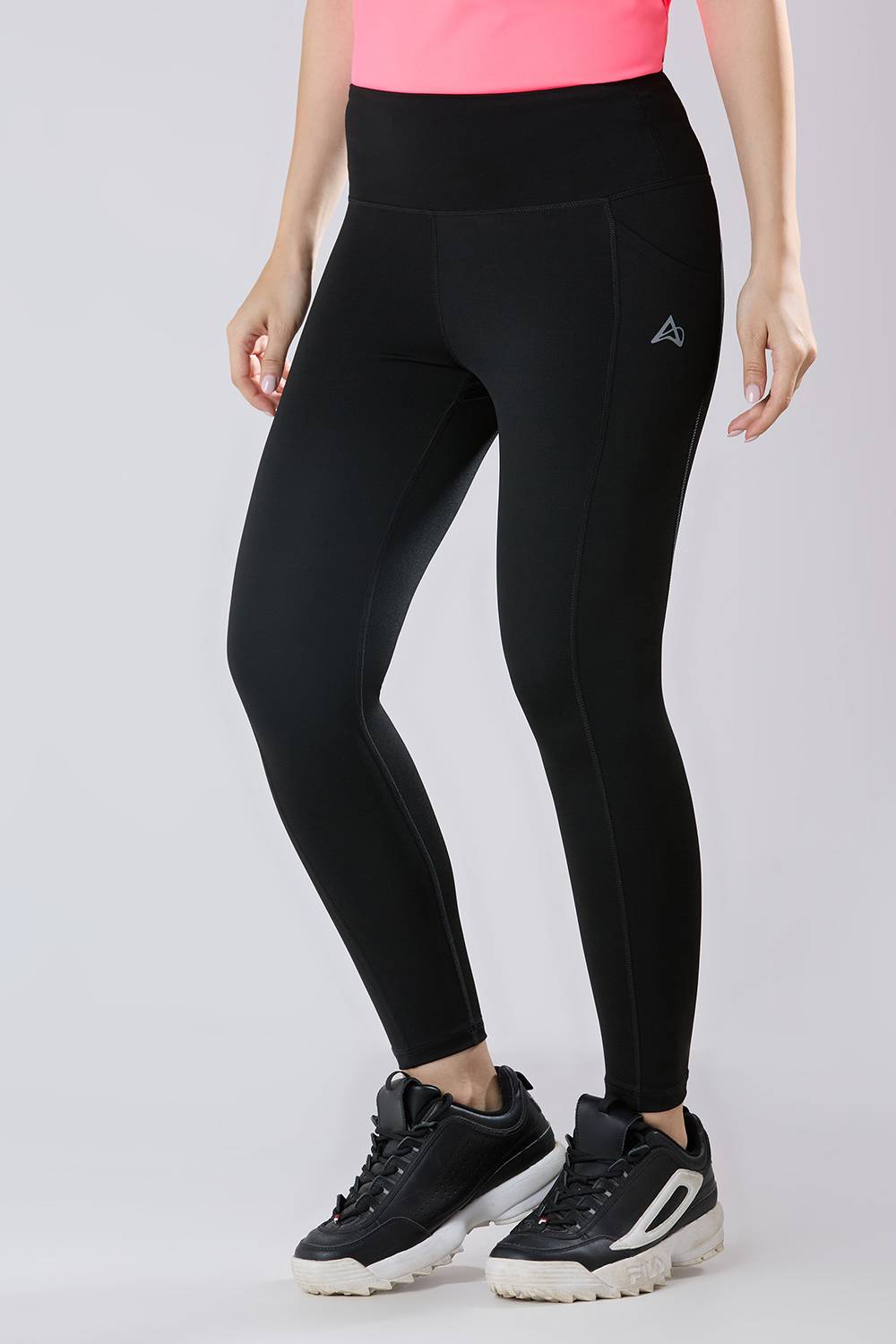 Buy women lightweight workout or yoga tights #Color_Black
