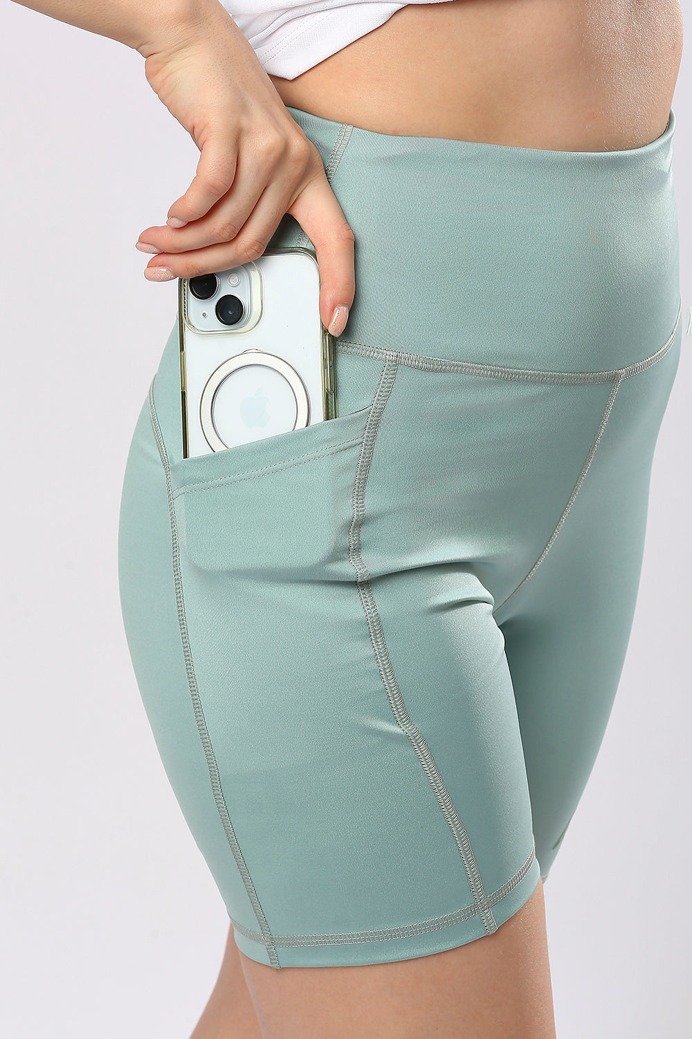 buy women 6 inches running half tights online #Color_Mist