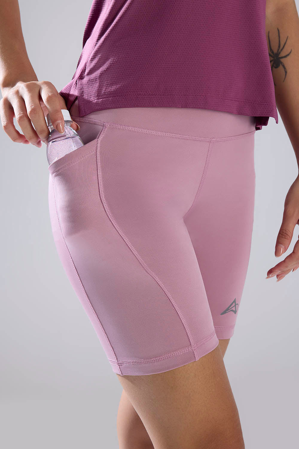 buy women 6 inches running half tights online #Color_Mauve