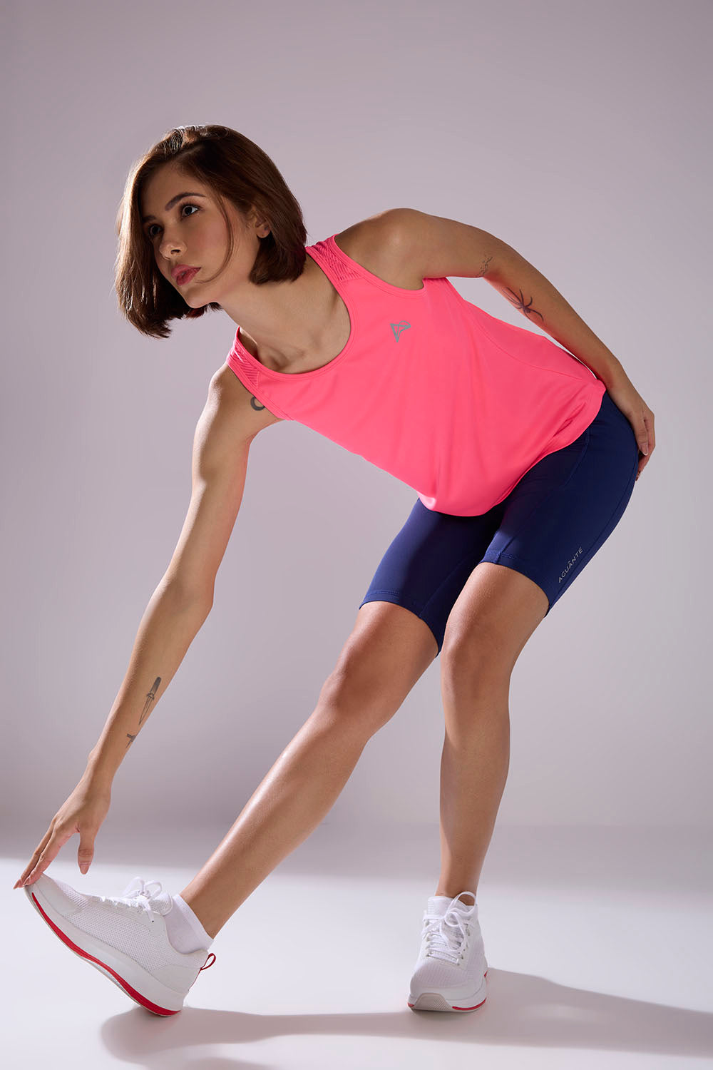 buy women running singlet top online #Color_Neon Pink