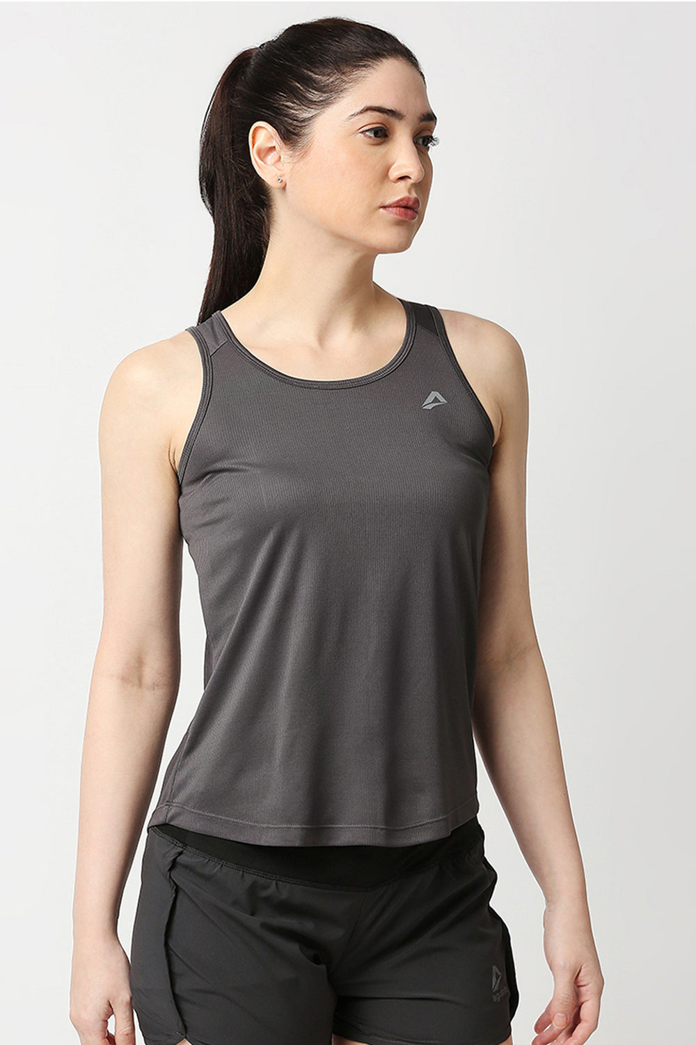 Drak Grey Light Weight Tank Top #Color_Dark Grey
